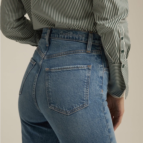 Favorite Daughter Valentina Super High Rise Straight Jean 32x28 #FC78CR5994 - Picture 10 of 14